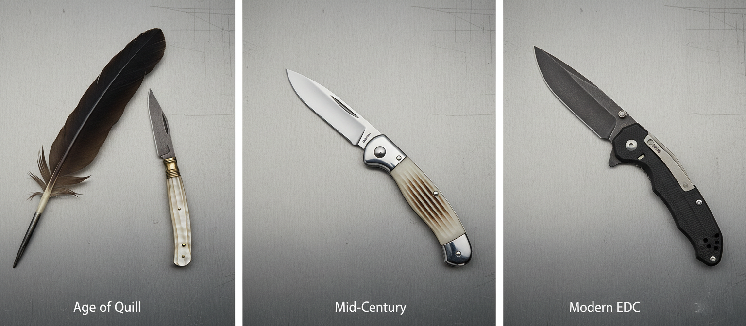 History of penknife vs pocket knife history penknife quill sharpener pocket knife evolution