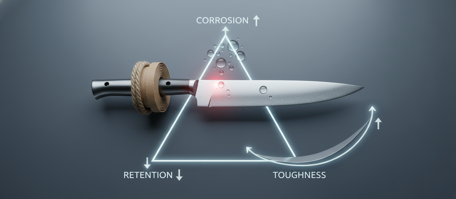 3Cr13 steel performance profile edge retention corrosion resistance toughness
