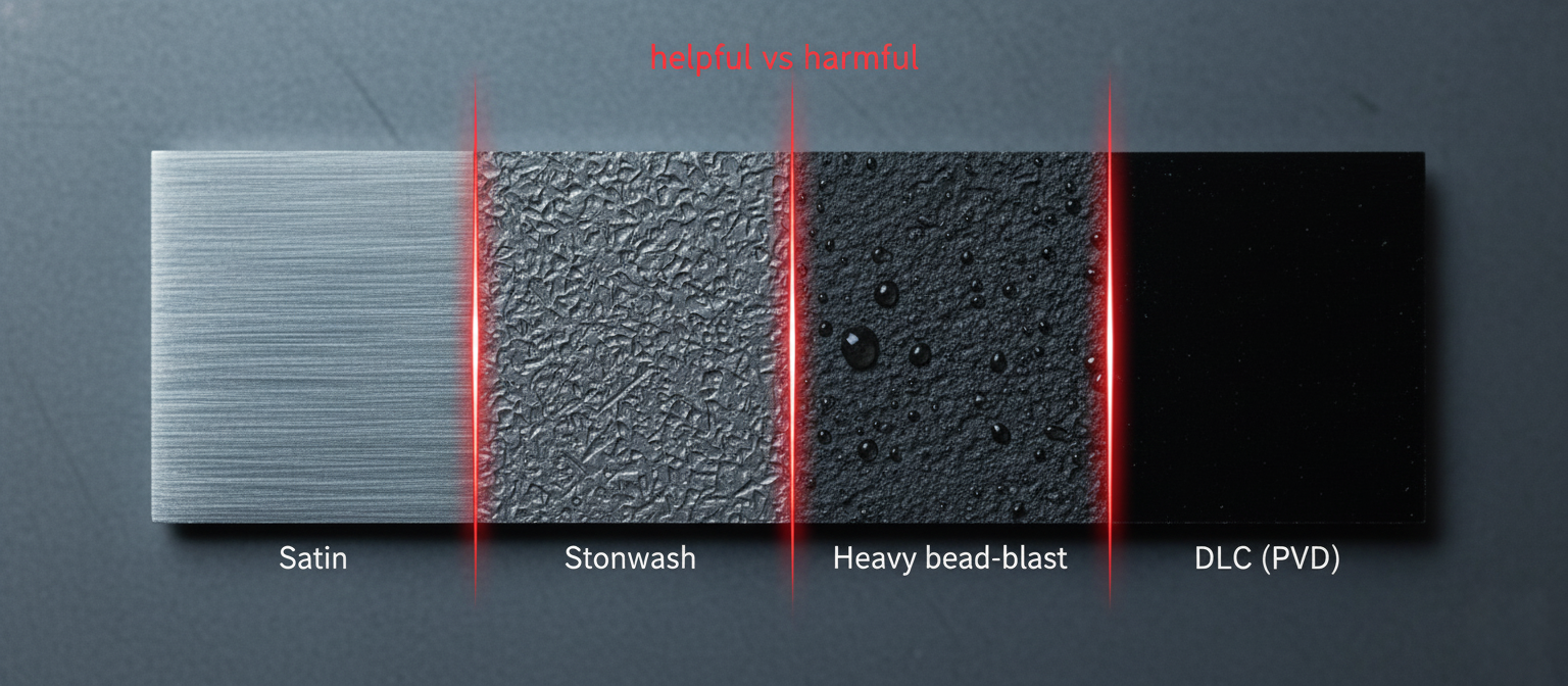 3Cr13 knife finishing options