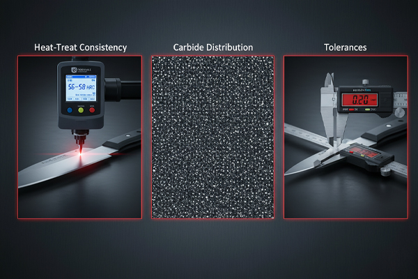 QC variables 7Cr17MoV knives