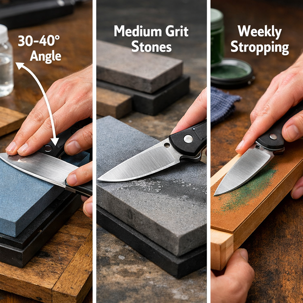 sharpening 7Cr17MoV knives