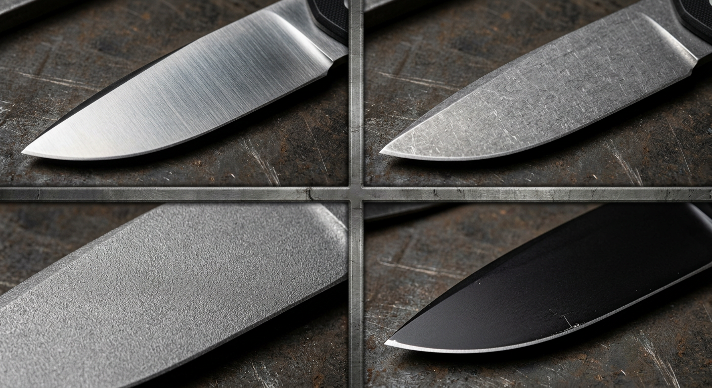 finish options 7Cr17MoV knives