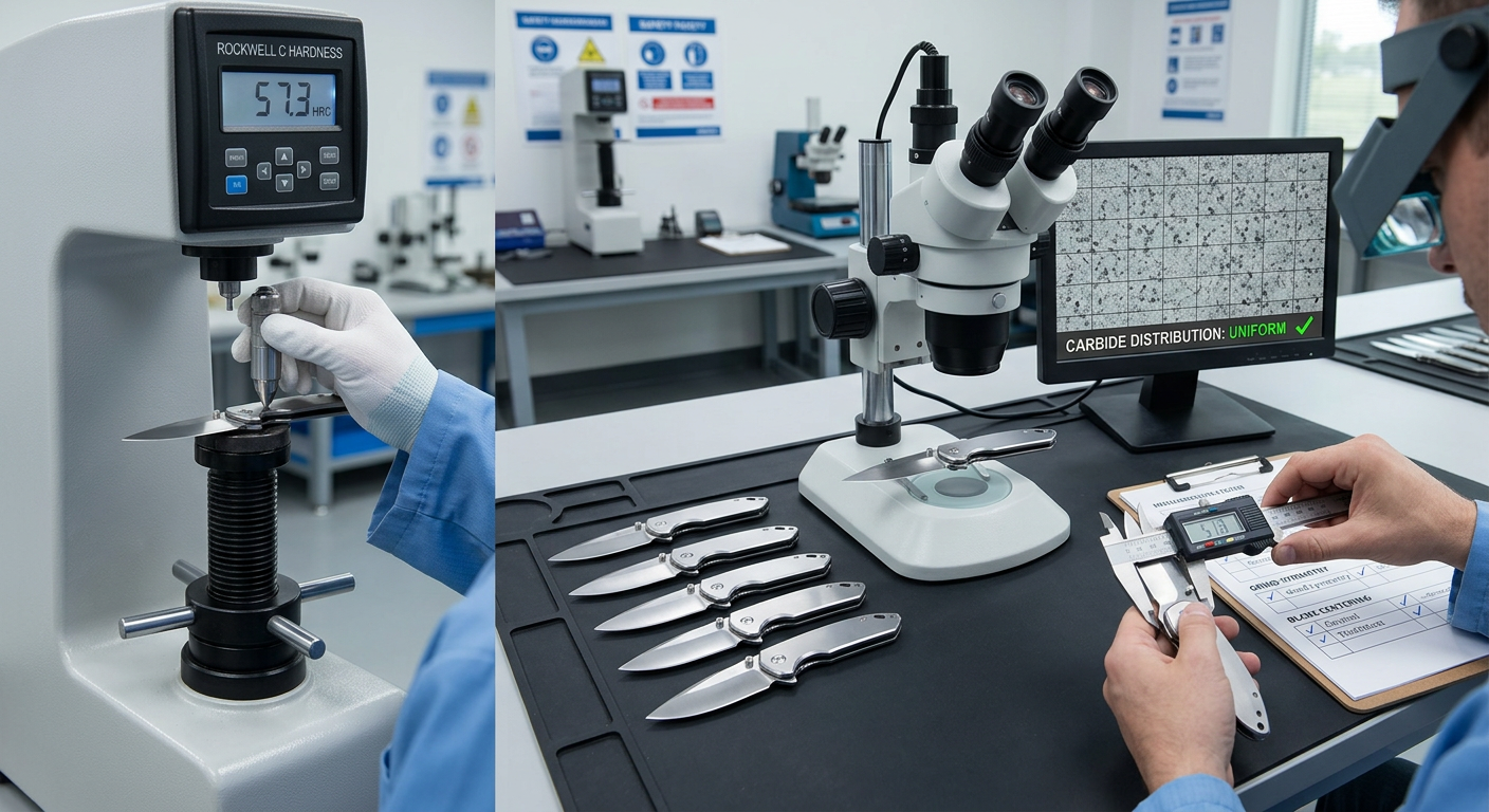 QC variables 7Cr17MoV knives