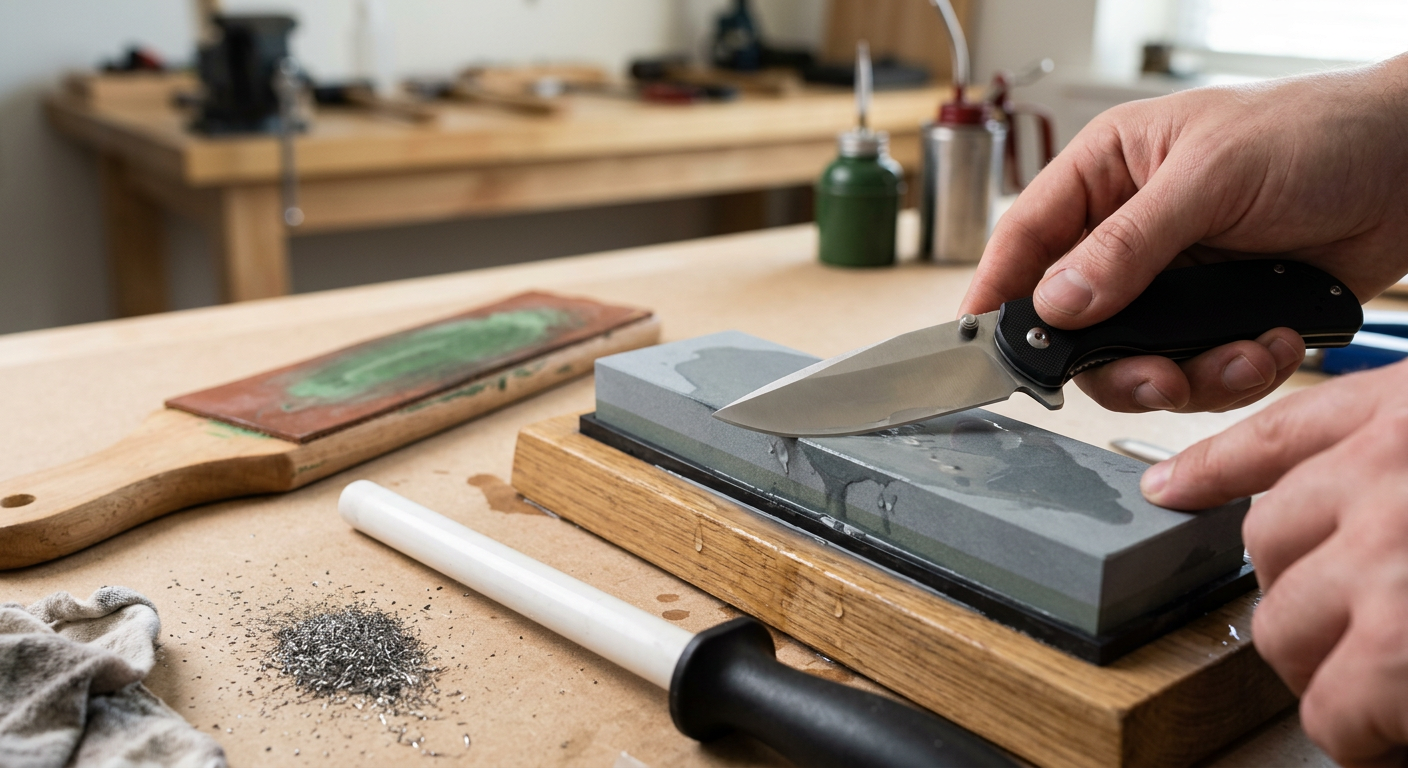 Sharpening tips for 8Cr13MoV knives sharpening 8Cr13MoV knives