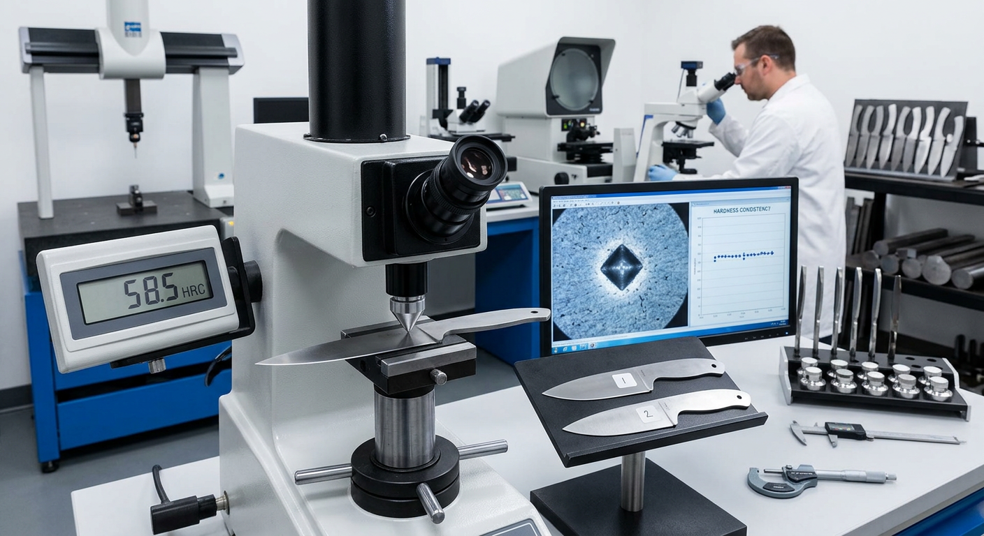 Quality variables in 8Cr13MoV knives QC quality control 8Cr13MoV knives