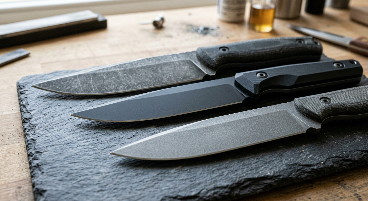 3Cr13 knife finishing options