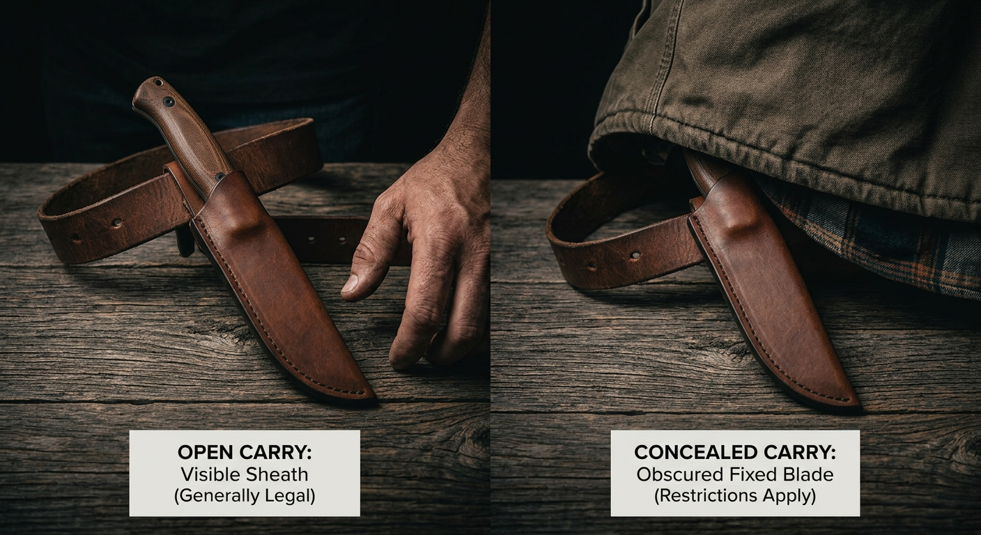 washington open vs concealed knife carry