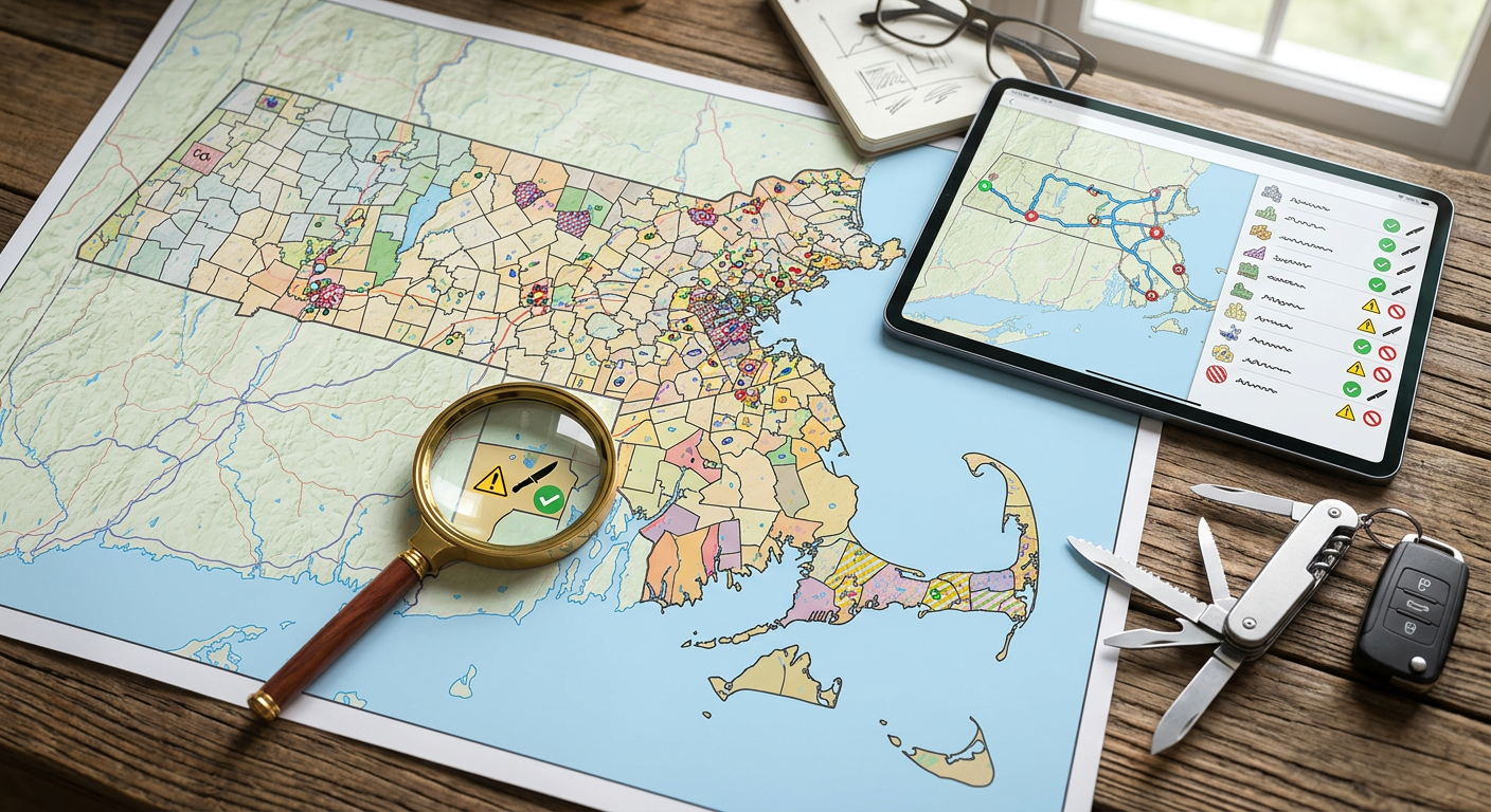 Massachusetts travel knife laws cities towns local ordinances municipal restrictions