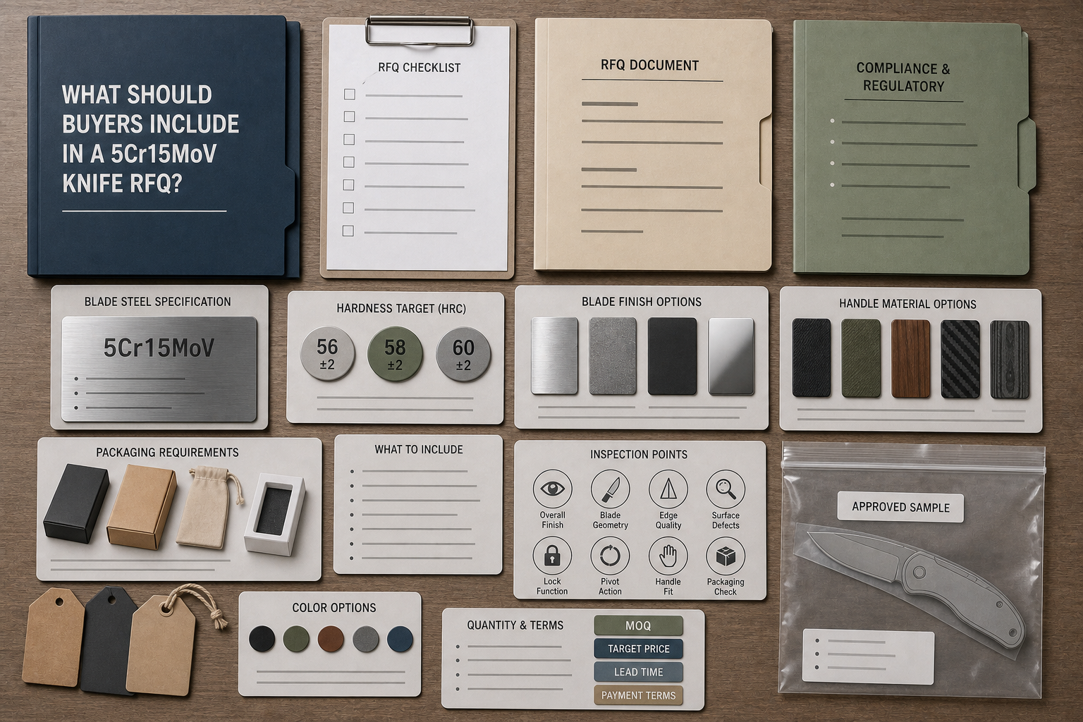 5Cr15MoV OEM knife RFQ checklist 5Cr15MoV OEM knife RFQ checklist