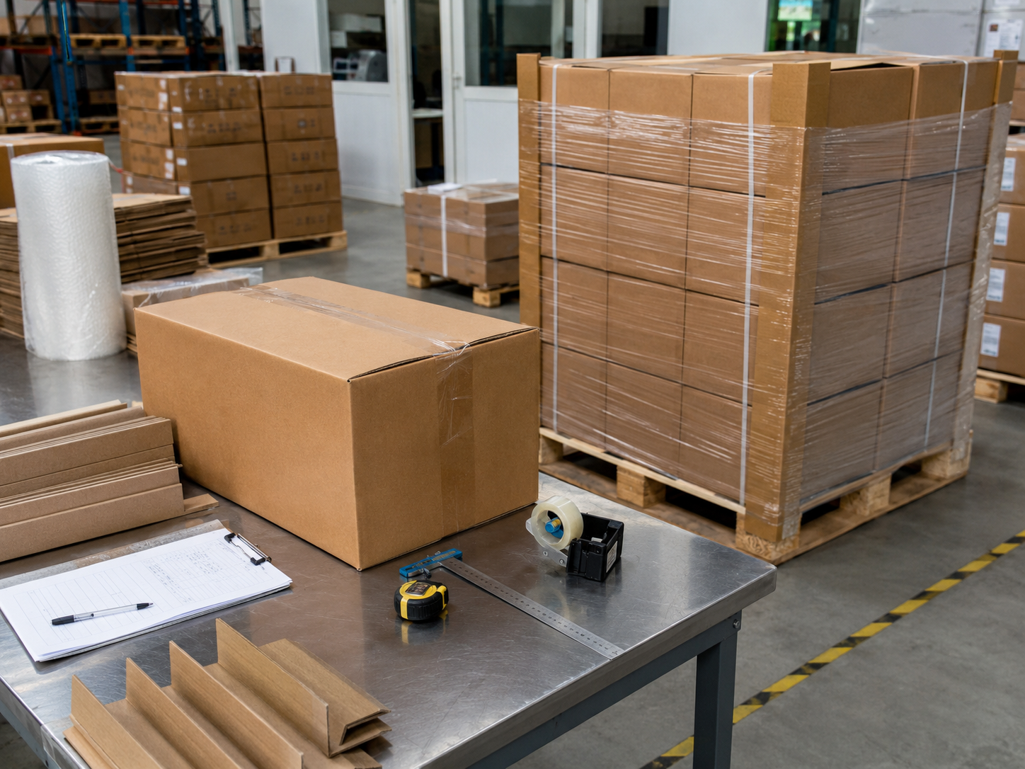 FOB carton marks and pallet preparation