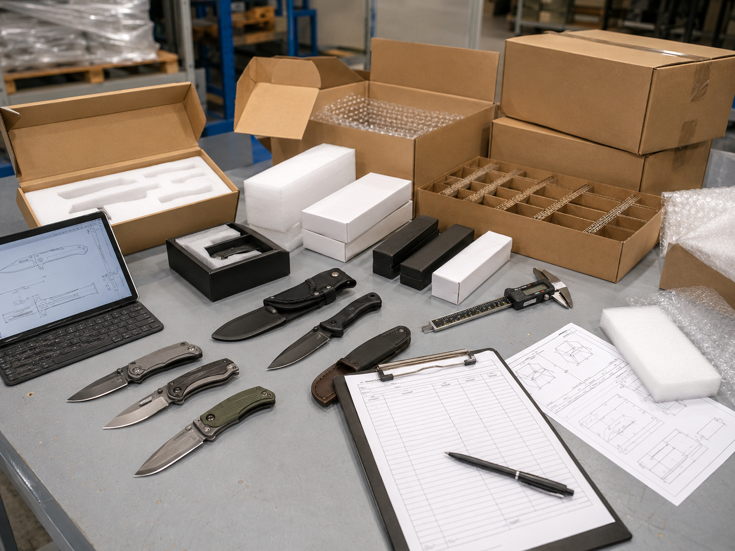 FOB packaging plan for OEM ODM knives