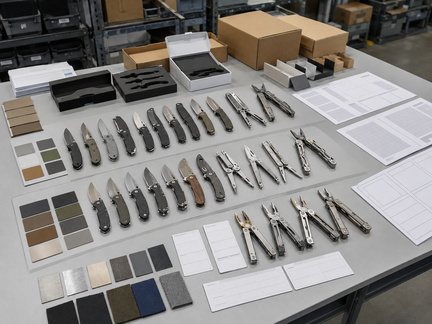 OBM knife product line pricing and packaging