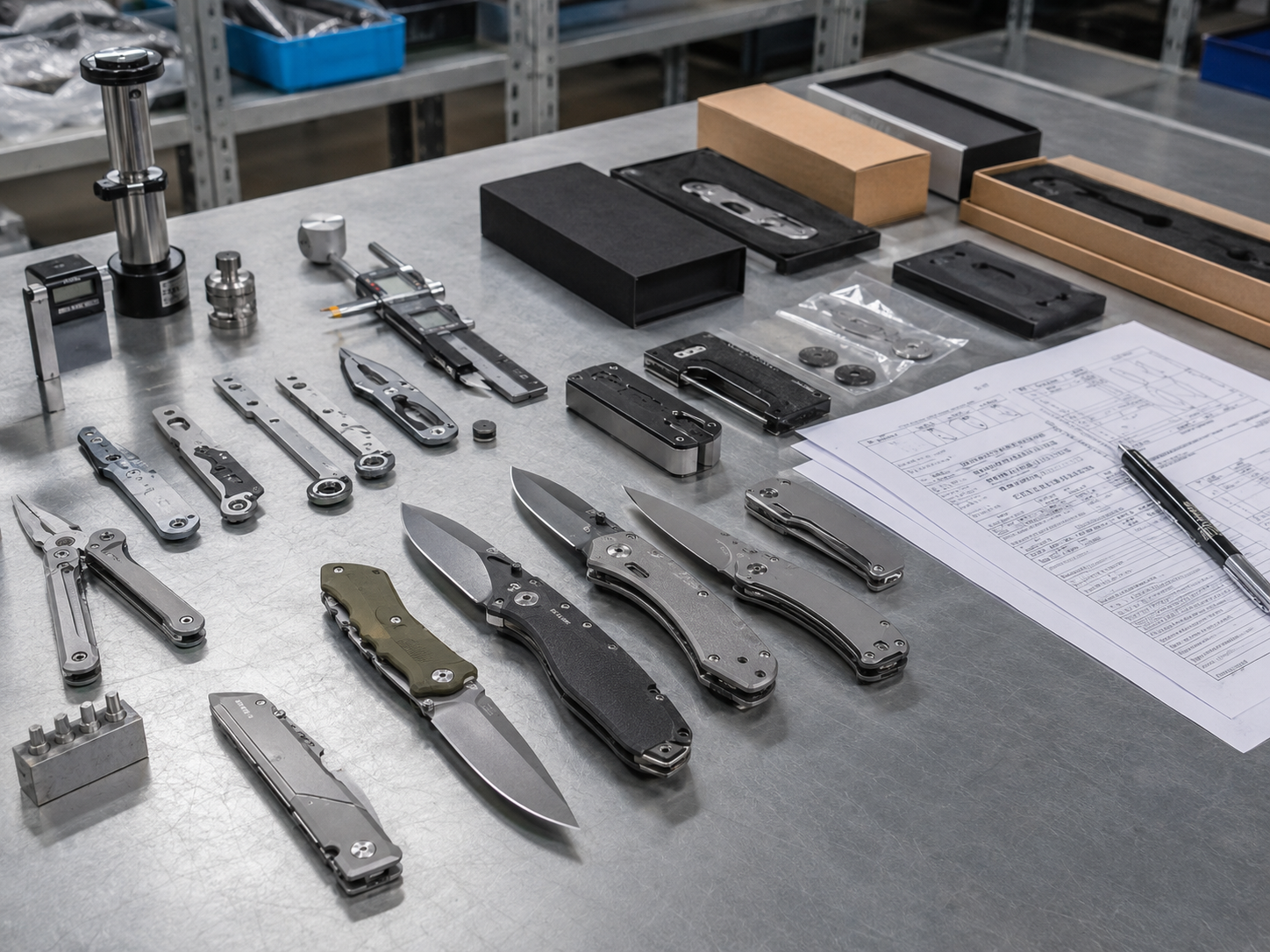ODM knife sample inspection
