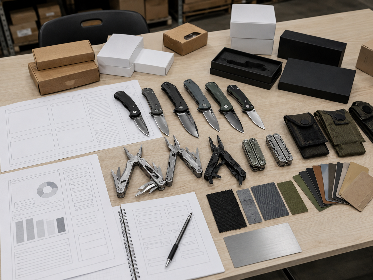 ODM procurement planning for knives and outdoor tools