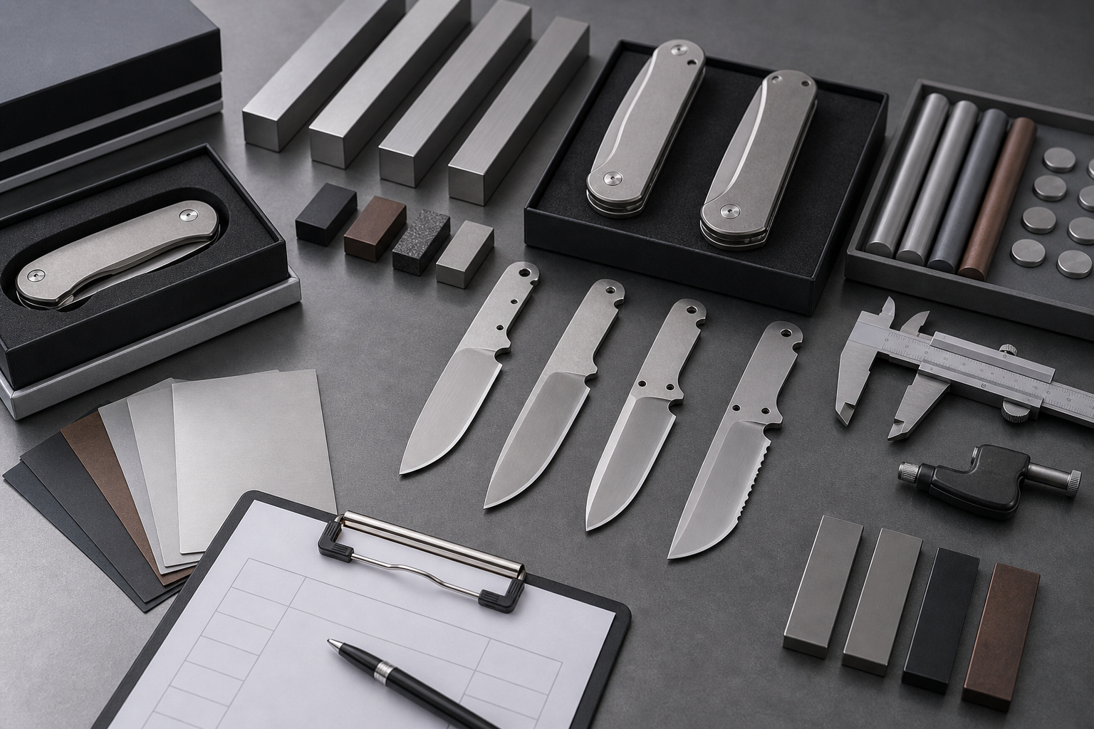 MagnaCut premium knife steel positioning