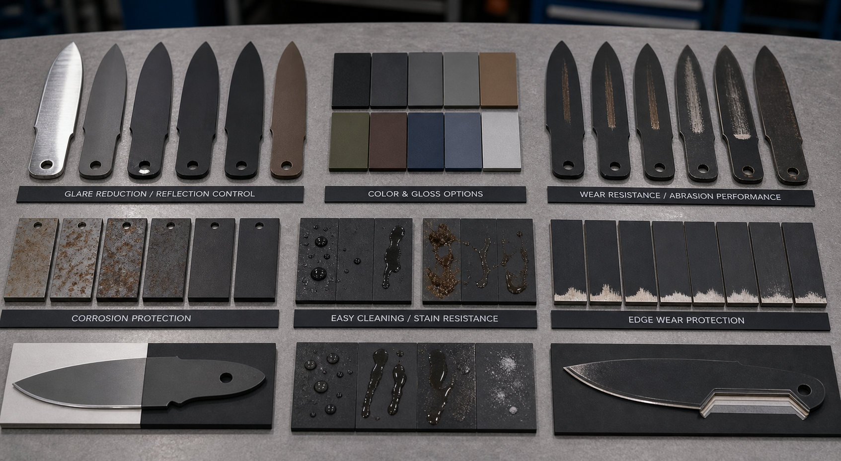 blade coating function for OEM knives blade coating function for OEM knives