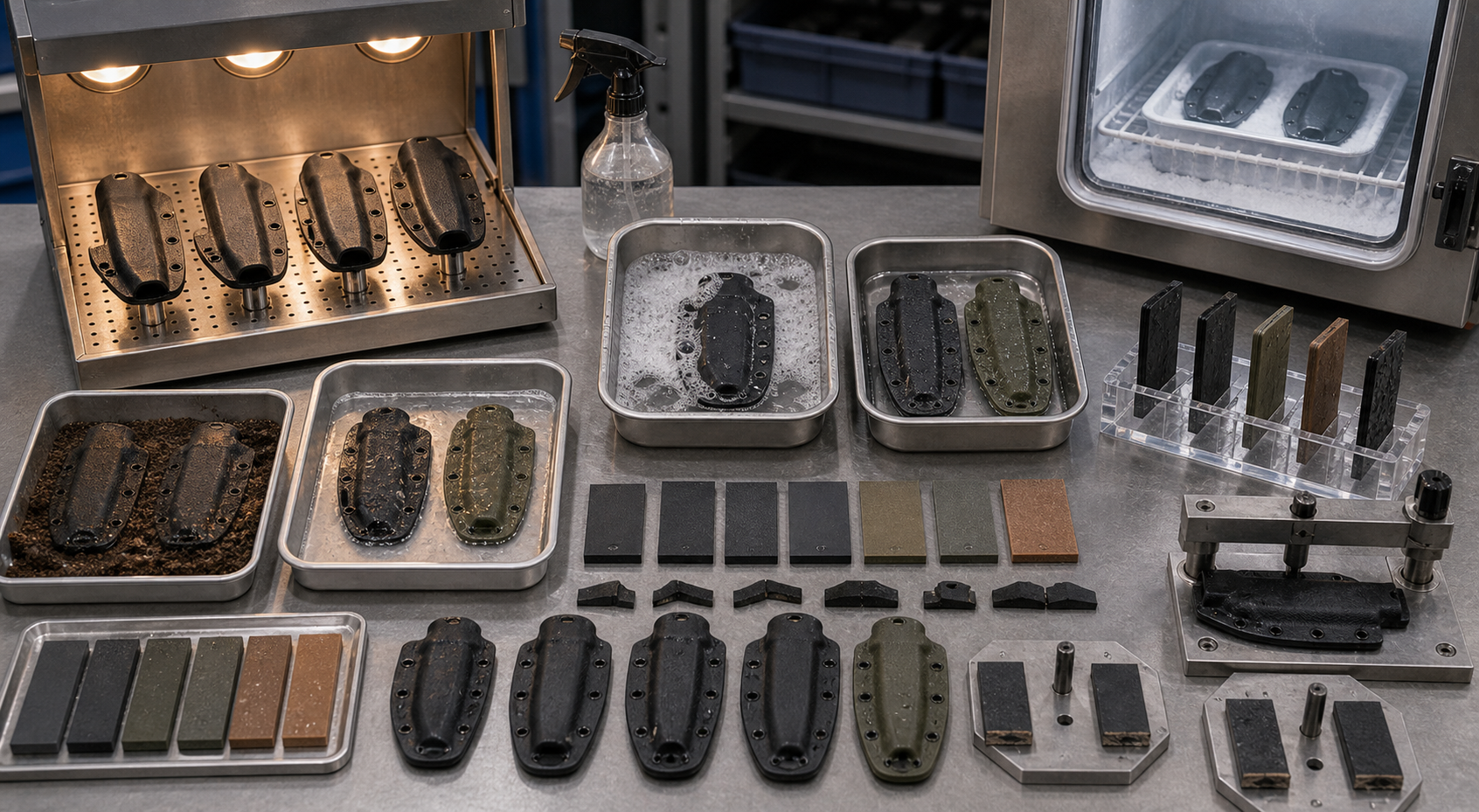 Boltaron Kydex sheath environmental testing Boltaron Kydex sheath environmental testing
