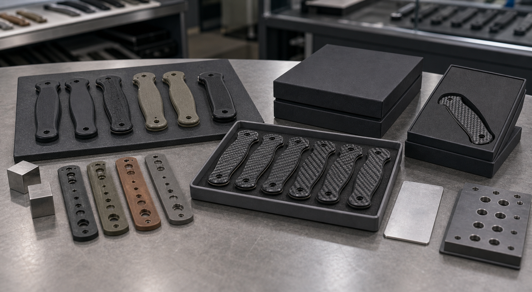 carbon fiber knife scales market positioning