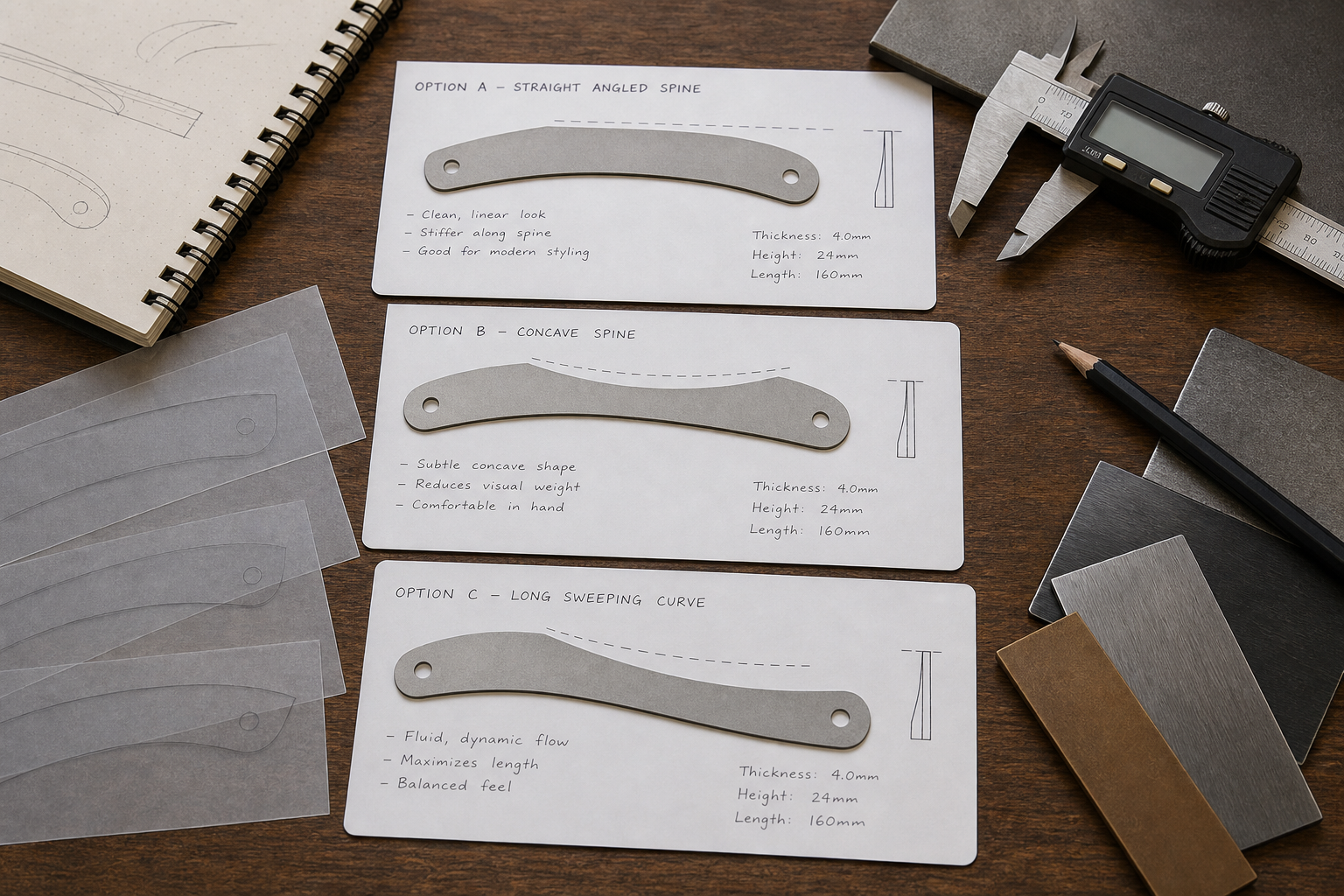 straight concave and long clip point blade options straight concave and long clip point blade options