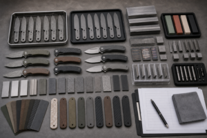 Damascus steel strength evaluation samples for business knife programs