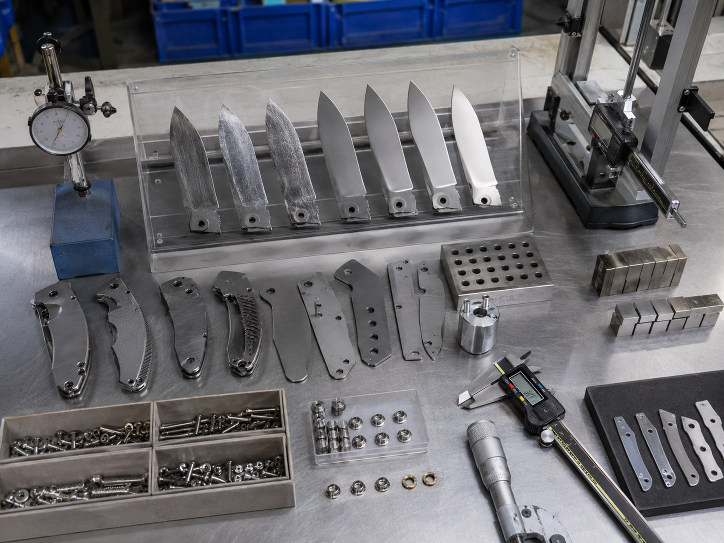 folding knife blade and heat treatment defects