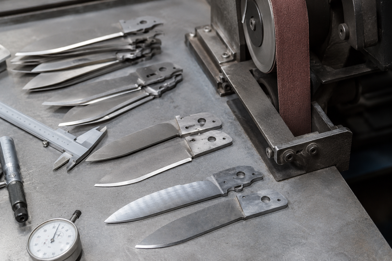 folding knife blade processing