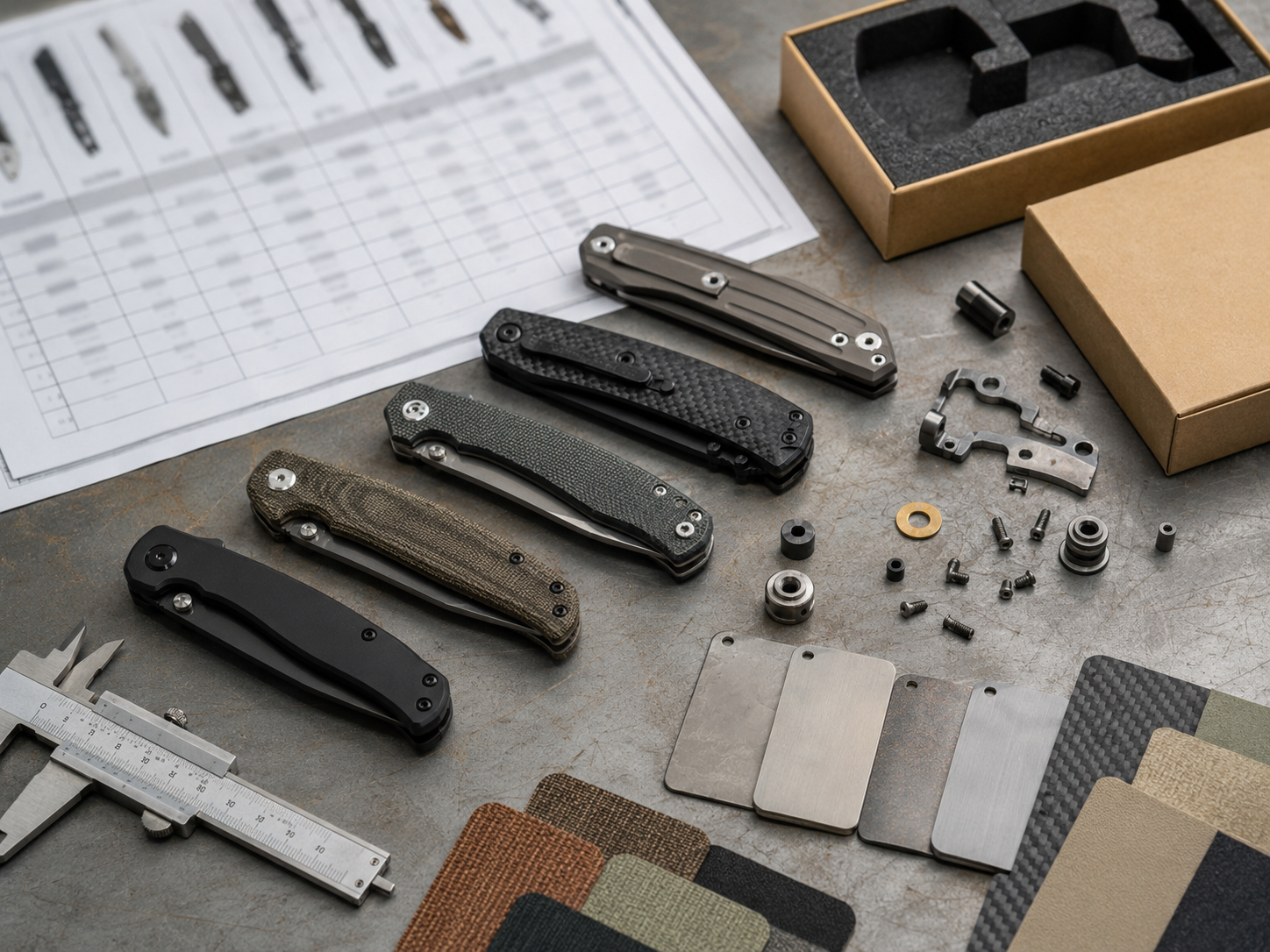 folding knife competitor comparison matrix