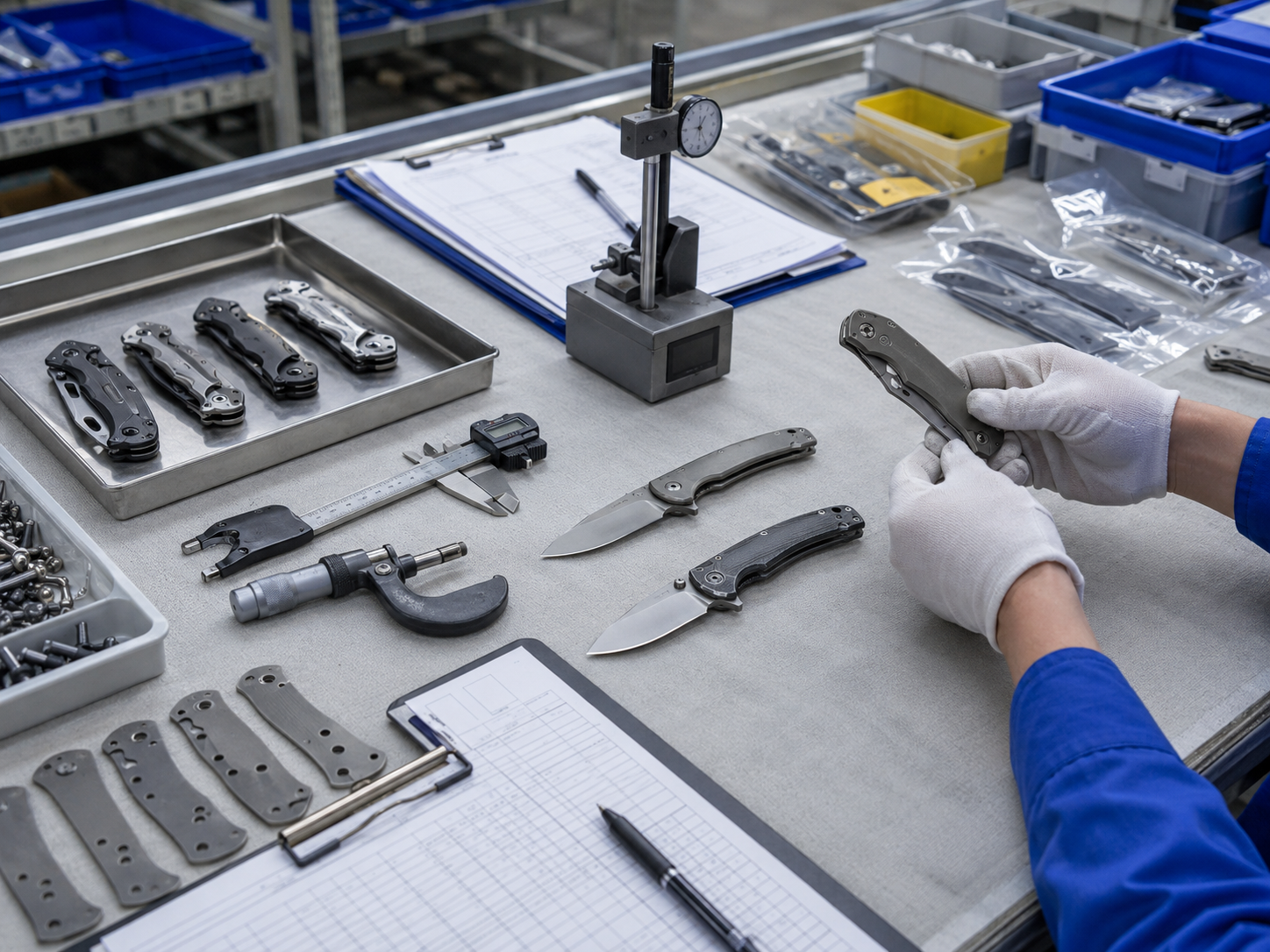 folding knife quality control process
