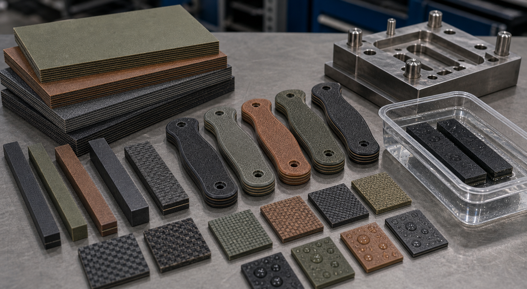 G10 knife handle material selection G10 knife handle material selection