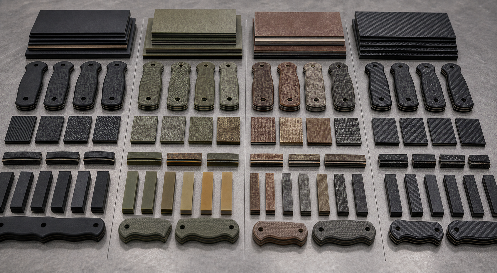 G10 FR4 micarta carbon fiber handle material comparison G10 FR4 micarta carbon fiber handle material comparison