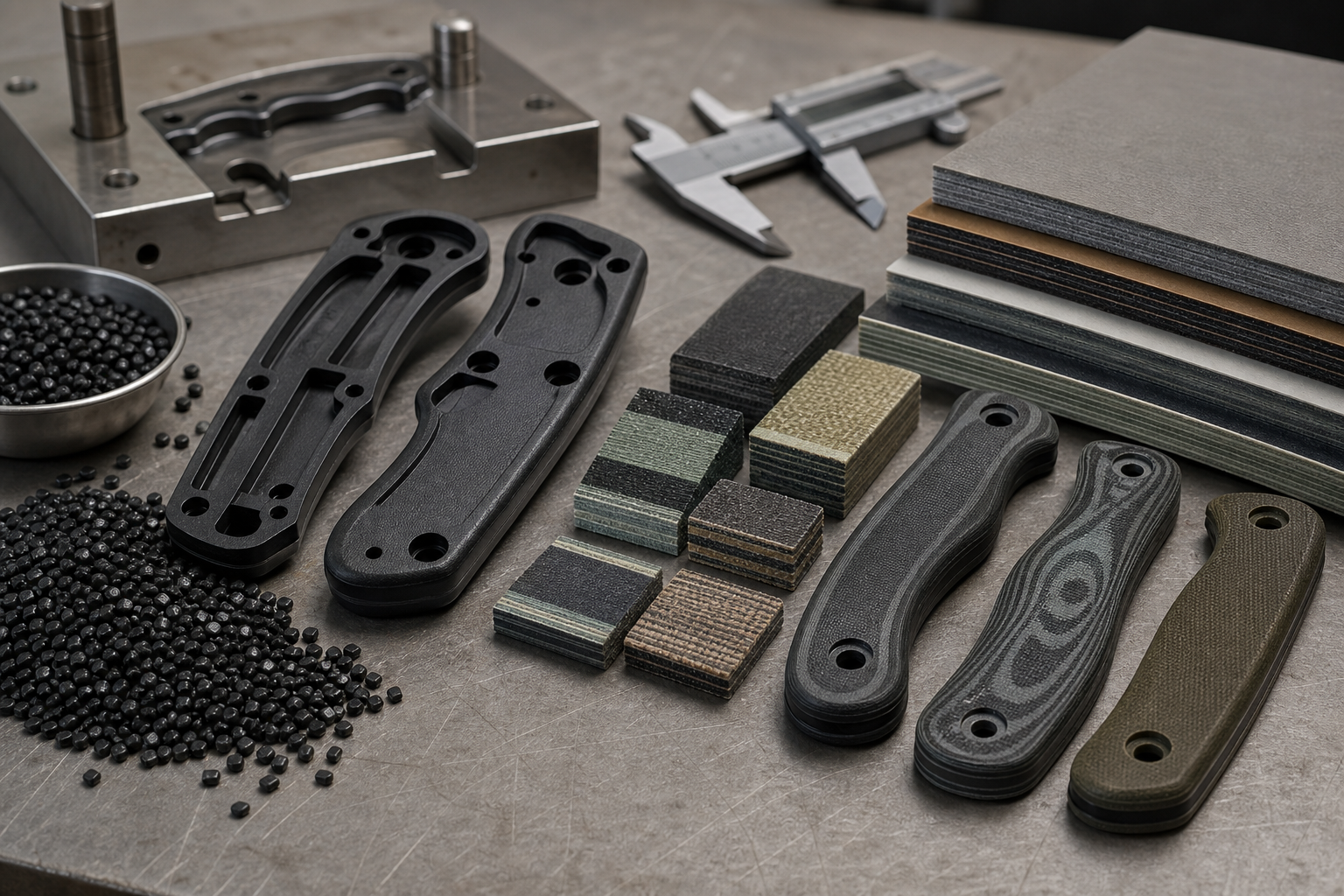 Grivory and G10 handle material comparison Grivory and G10 handle material comparison