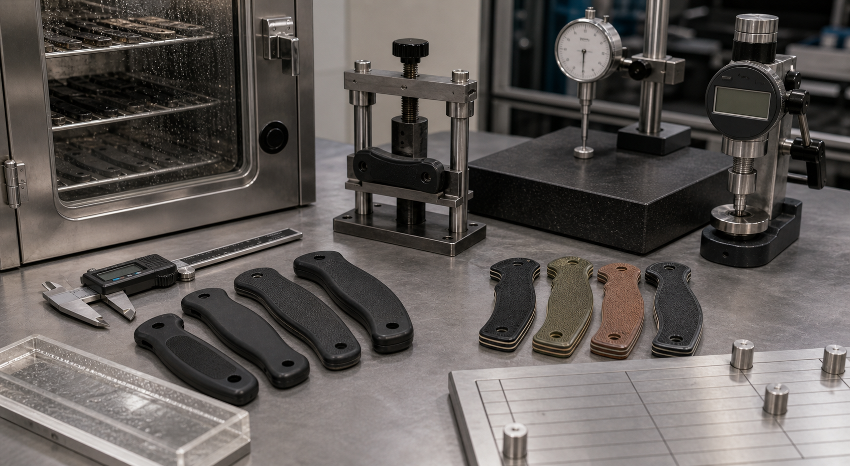 Grivory and G10 handle stability testing Grivory and G10 handle stability testing