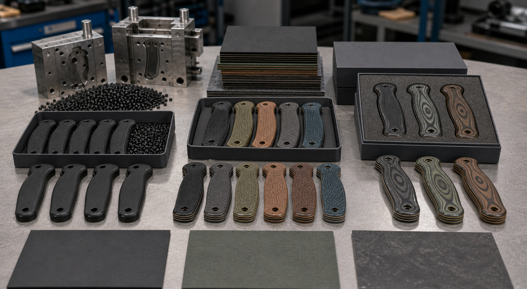 Grivory and G10 knife market positioning Grivory and G10 knife market positioning