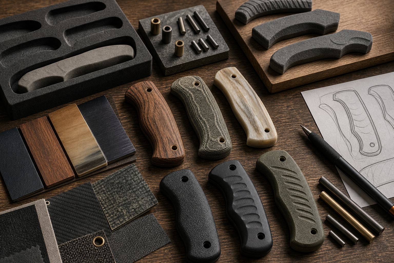 hunting knife handle scales pins and texture hunting knife handle scales pins and texture