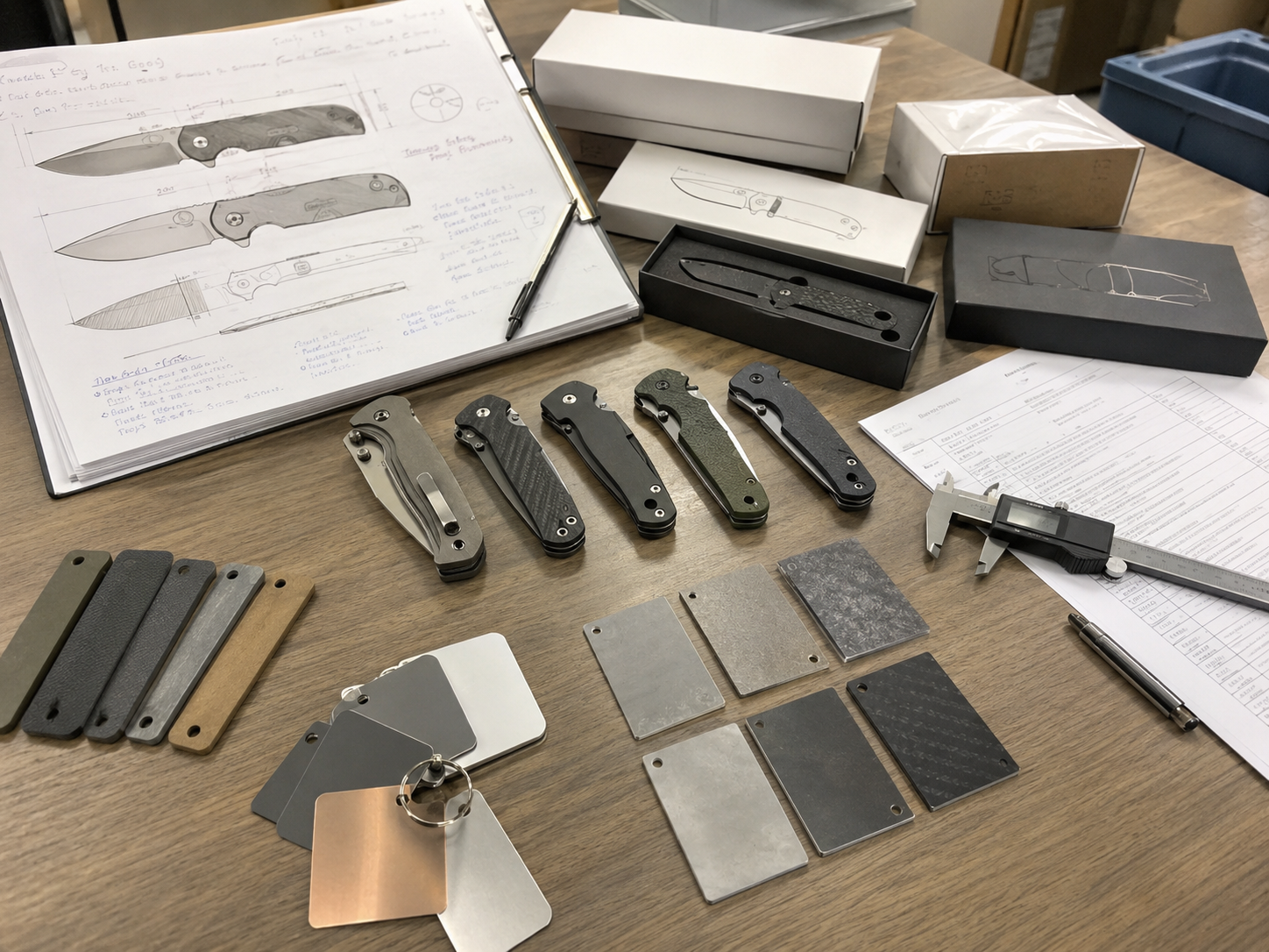 knife application to product specification process