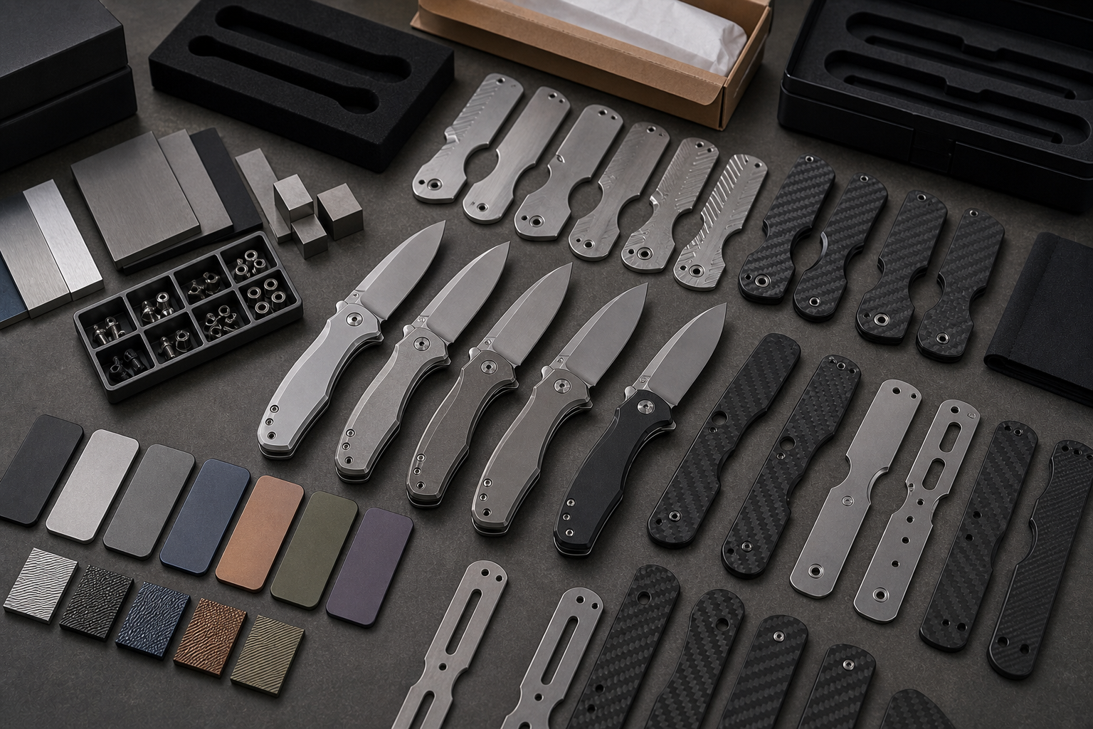 metal and carbon fiber knife handle options metal and carbon fiber knife handle options