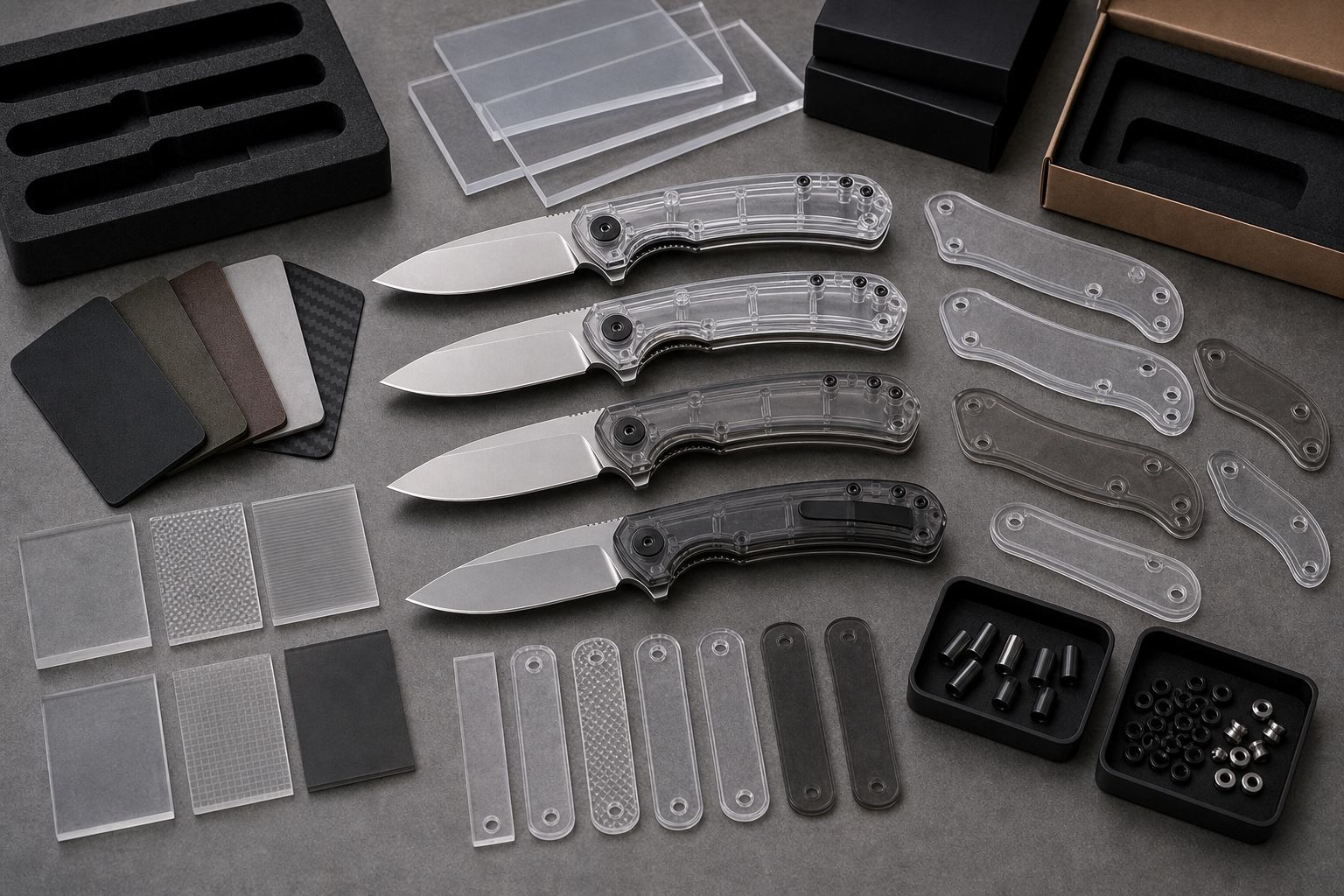 transparent Lexan folding knife concept review transparent Lexan folding knife concept review