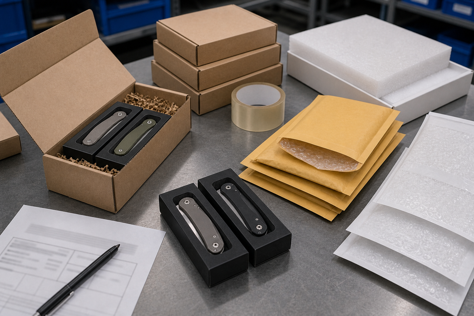 ordinary knives prepared for USPS mailing ordinary knives prepared for USPS mailing