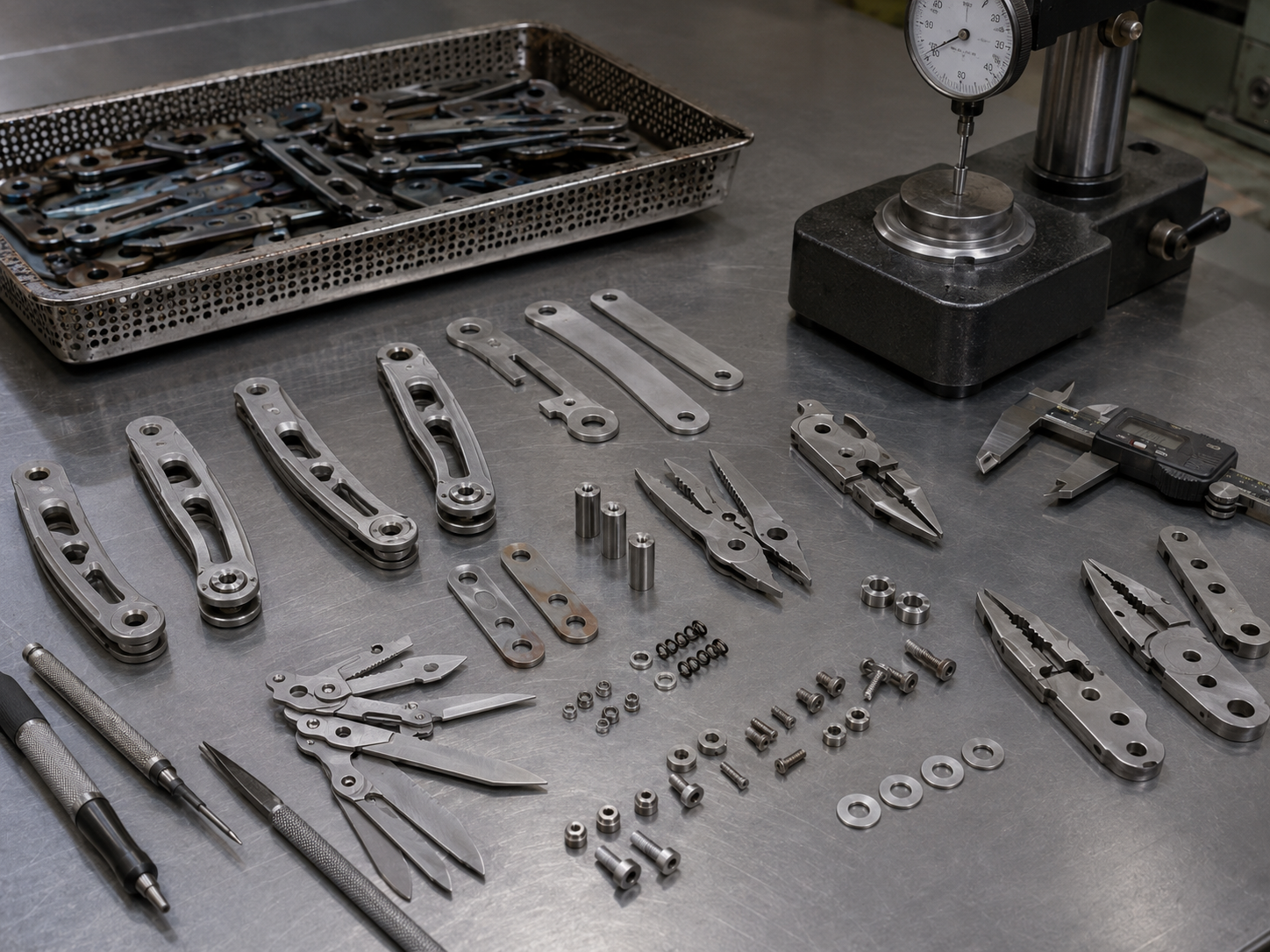 multi-tool component machining and heat treatment