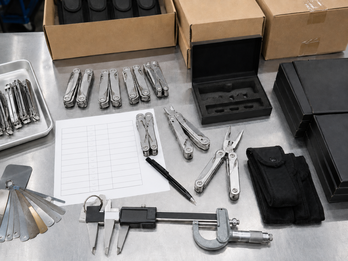 multi-tool finishing inspection and packaging