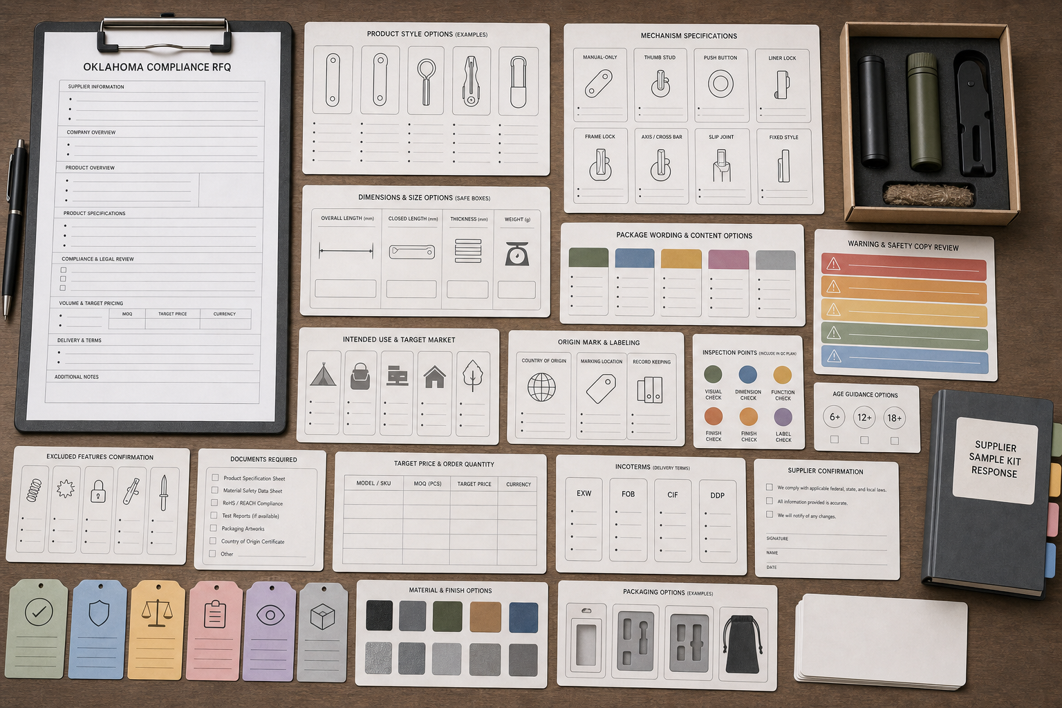 Oklahoma knife compliance RFQ checklist Oklahoma knife compliance RFQ checklist