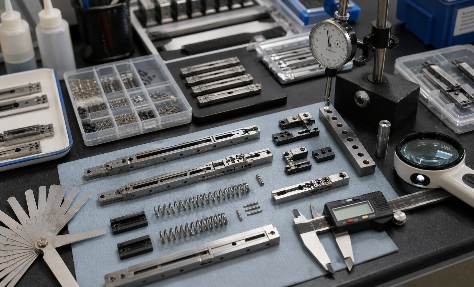 OTF knife mechanism tolerance and assembly inspection OTF knife mechanism tolerance and assembly inspection