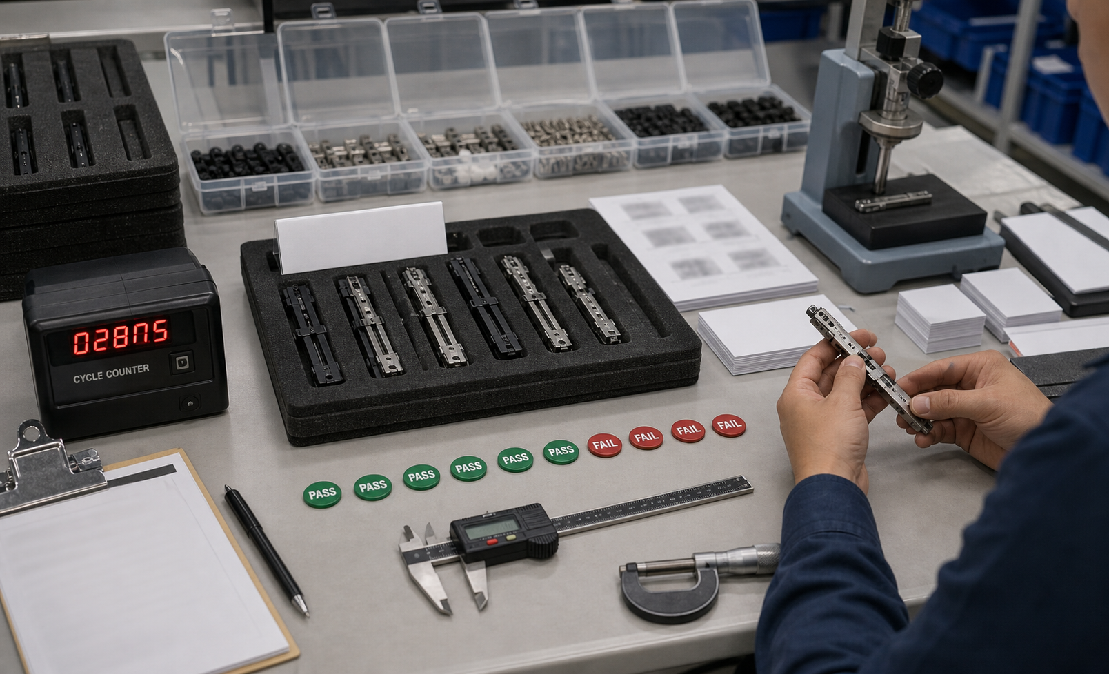 OTF knife sample testing before mass production OTF knife sample testing before mass production