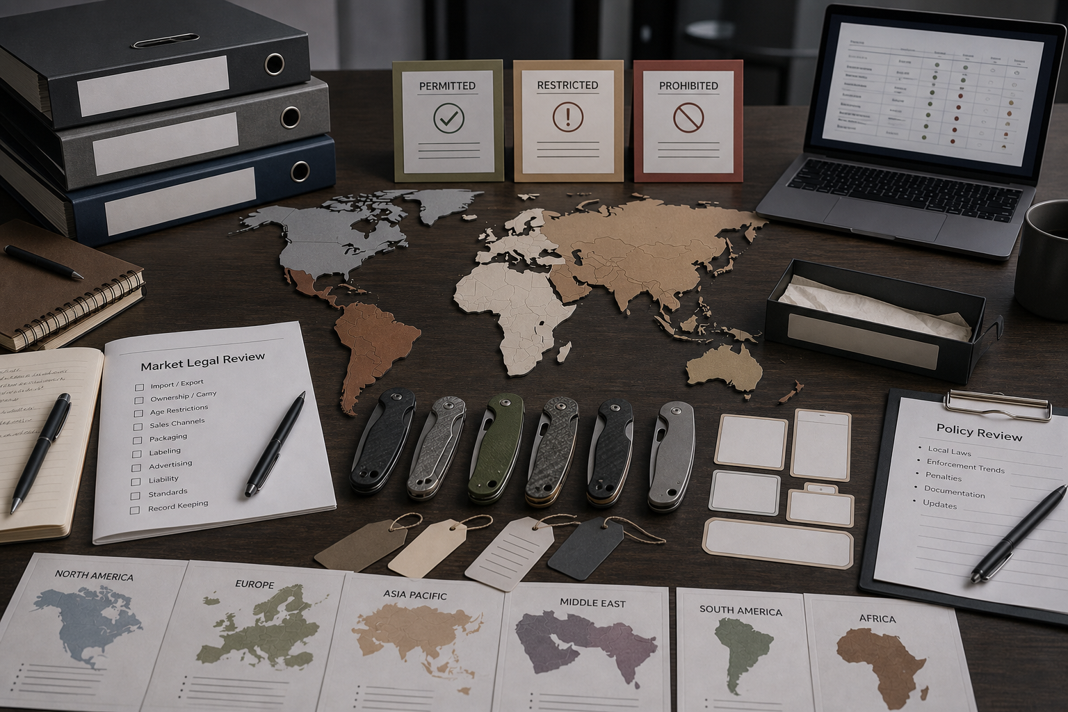 B2B pocket knife legal market review