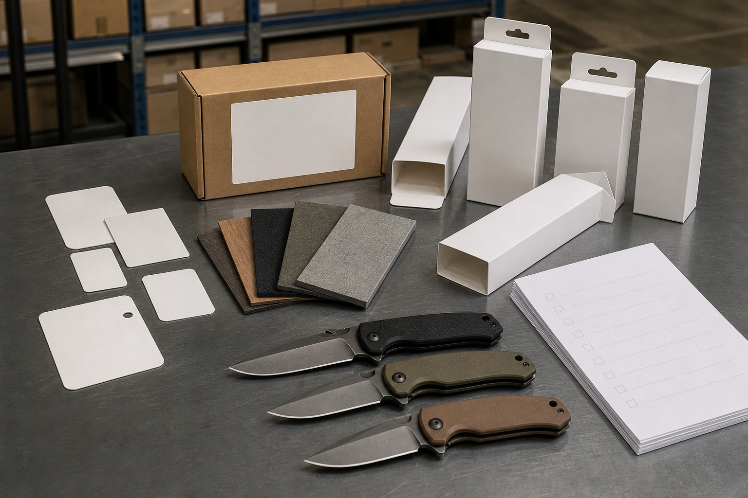 private label knife branding and packaging control