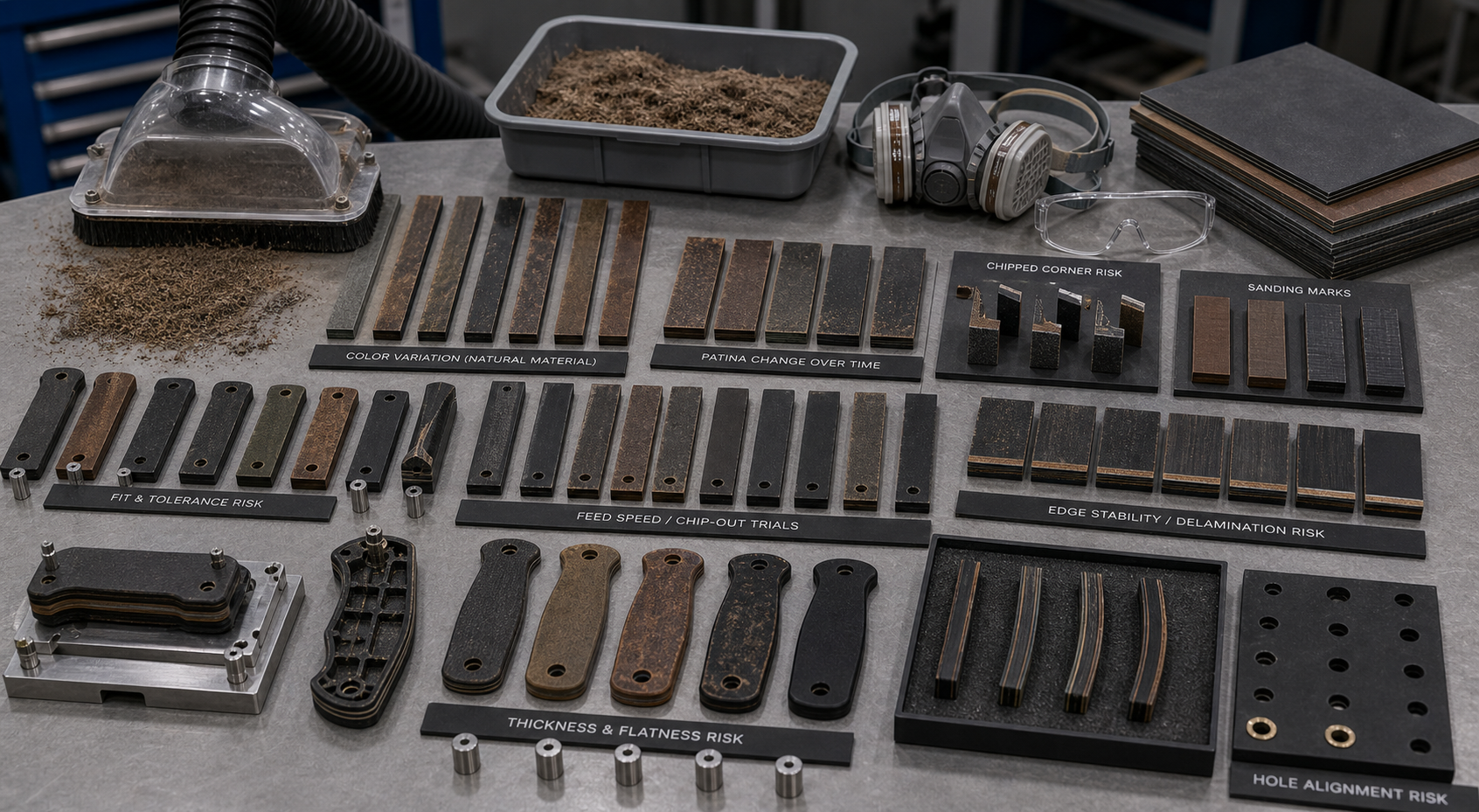 Richlite knife scale risks and inspection