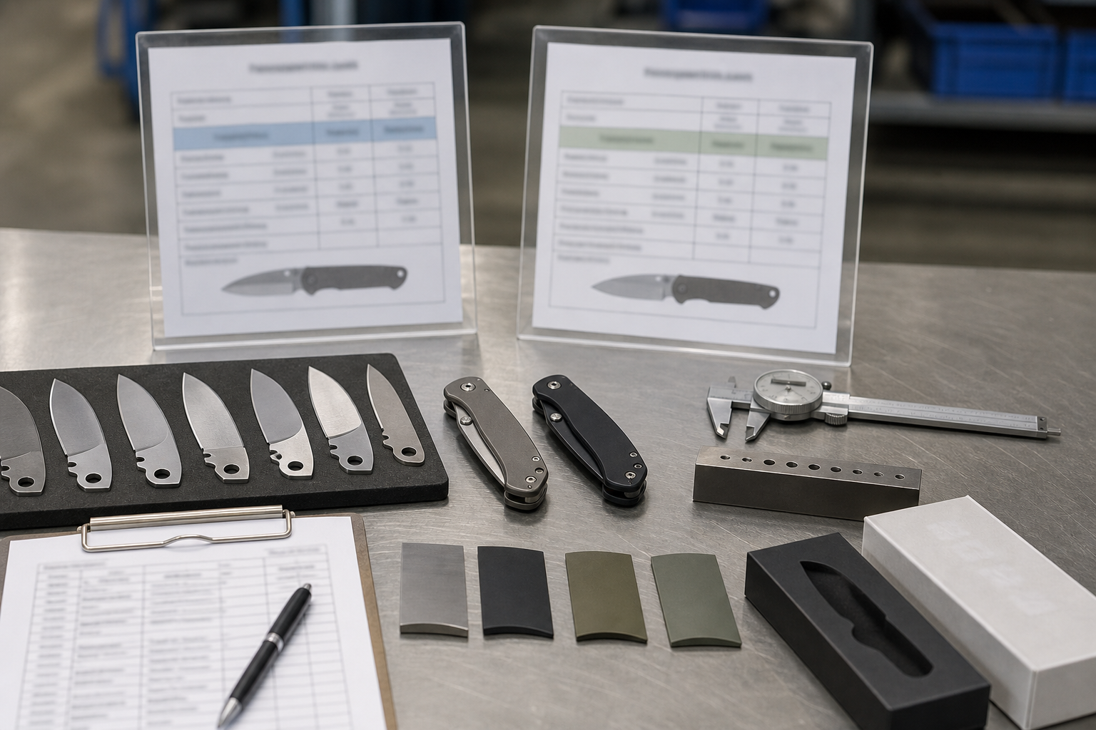 S35VN and D2 knife RFQ and quality inspection
