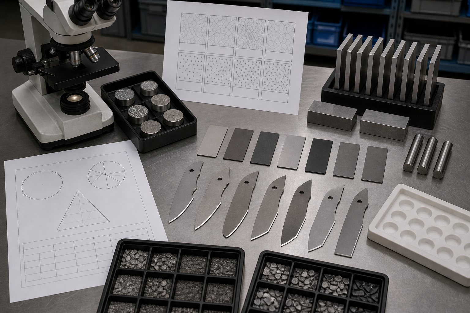 S90V MagnaCut steel composition and carbide comparison S90V MagnaCut steel composition and carbide comparison