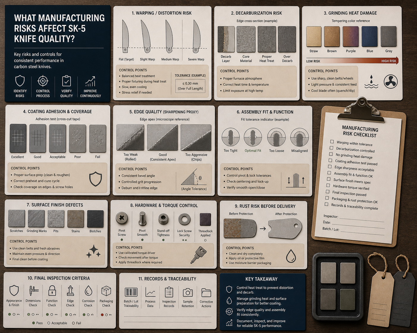 SK-5 blade manufacturing risk control SK-5 blade manufacturing risk control