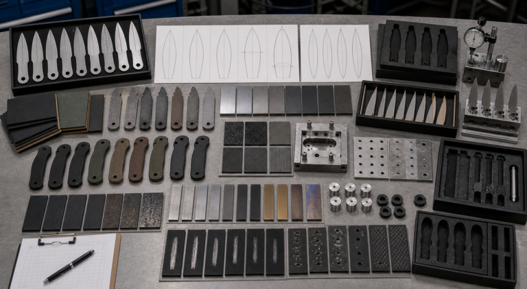 Spear point blade profile sourcing samples for OEM buyers